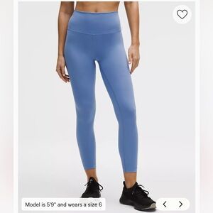 Lululemon Wunder Train High Rise Tight Prep Blue